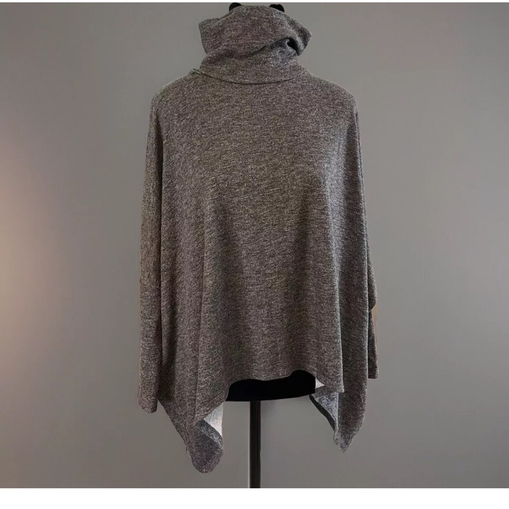 Turtleneck Sweater Akira Chicago M Top Red Label Exposed Back Crop Lagenlook